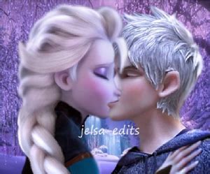 Jack and Elsa- The Kiss - Elsa & Jack Frost Photo (37065375) - Fanpop