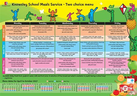 School Lunch Menu - Clifford Holroyde