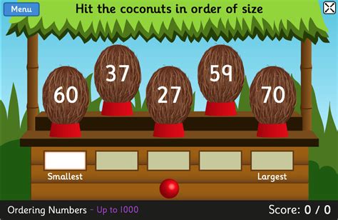 Coconut Ordering - Comparing Numbers, Prices, Mass, Length and Capacity | Free math games, Money ...