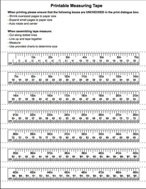 Printable tape measure immediate PDF download file REFUNDED