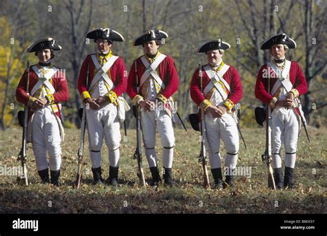 History reenactors, British Redcoats, Concord Massachusetts Stock Photo, Royalty Free Image ...