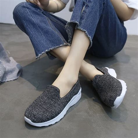 YOUYEDIAN Women's Canvas Shoes Flat Shoes Casual Non Slip Shoes Rocking sapato feminino confort ...