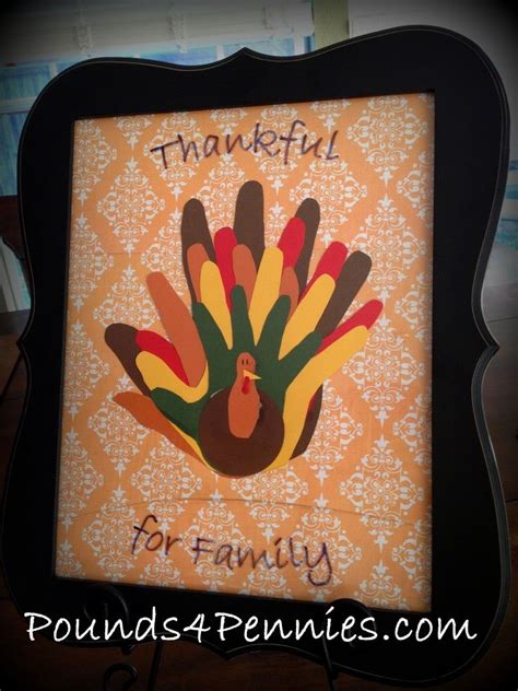 Thanksgiving Art Craft for the Entire Family. Love this idea! #Thanksgiving #craft Thanksgiving ...