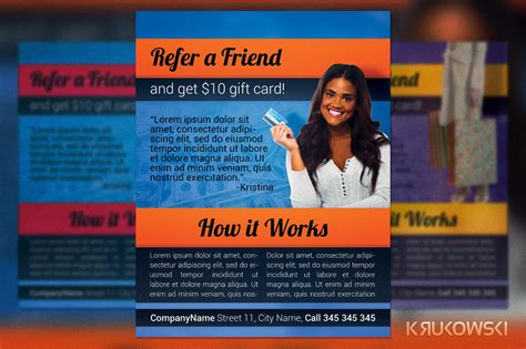 Refer a Friend Flyer ~ Flyer Templates ~ Creative Market