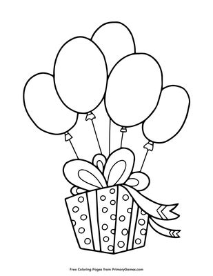 Free Coloring Pages Birthday Balloons - Infoupdate.org