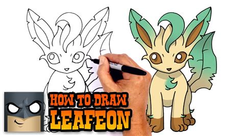 How to Draw Leafeon - Pokemon