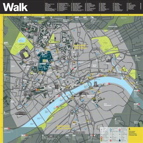 Newcastle tourist attractions map | Walkable city, Tourist, Tourist attraction