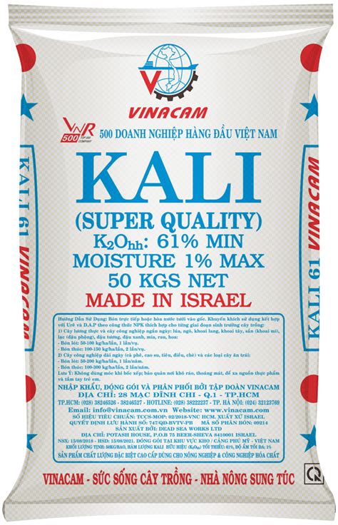 Kali Trắng Israel | Vinacam