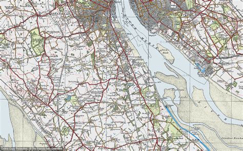 Historic Ordnance Survey Map of Bebington, 1924