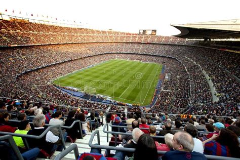 FC Barcelona Stadium Crowded Editorial Image - Image: 19437460