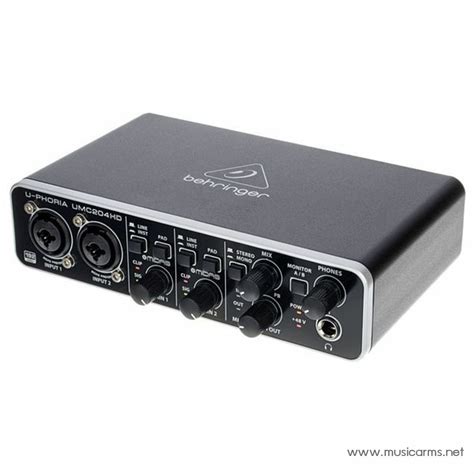 Behringer U-Phoria UMC204HD Audio Interface | Music Arms ศูนย์รวมเครื่องดนตรี ตั้งแต่เริ่มต้น ...