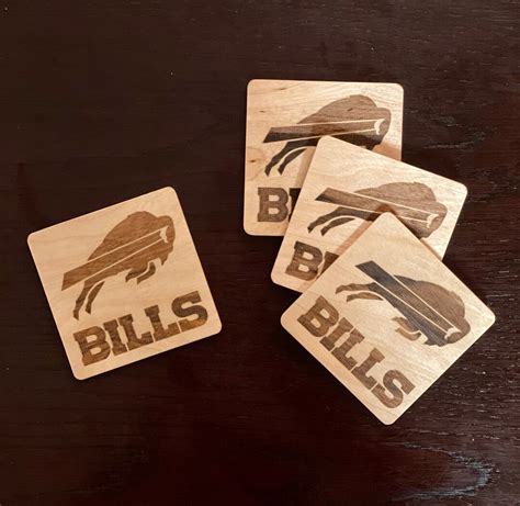 Buffalo Bills Coaster Set - Etsy