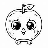 Apple Outline Coloring Page Pages sketch template