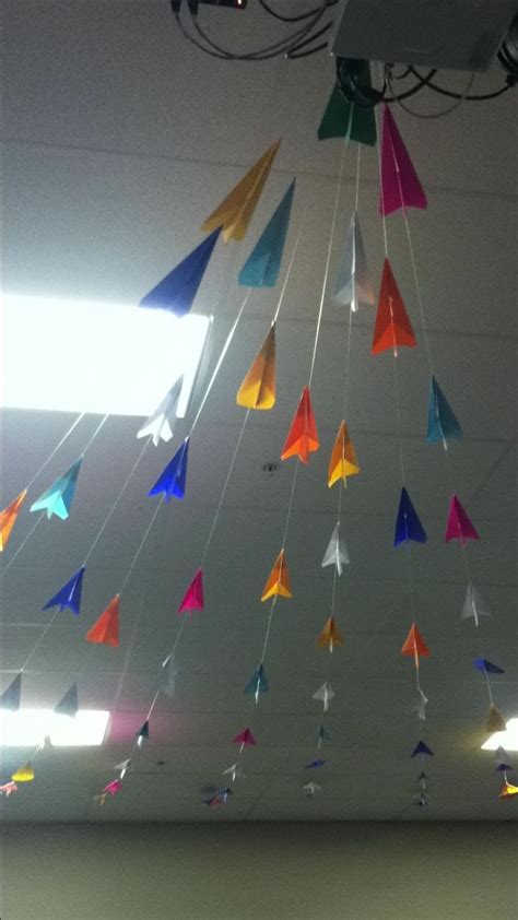 Paper airplane decoration. | teaching ideas | Pinterest | Receptions, Creative kids and Kid art ...