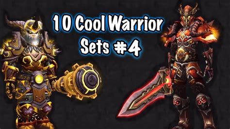 Jessiehealz - 10 Cool Warrior Transmog Sets #4 (World of Warcraft) - YouTube