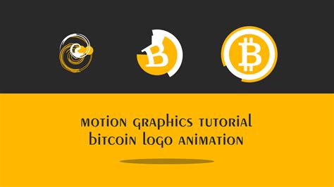 Motion graphics Bitcoin logo | EasyAfterEffects.net