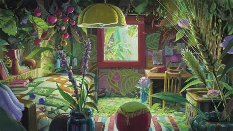 HD wallpaper: Karigurashi no Arrietty, anime, flowers, interior, plant, growth | Wallpaper Flare