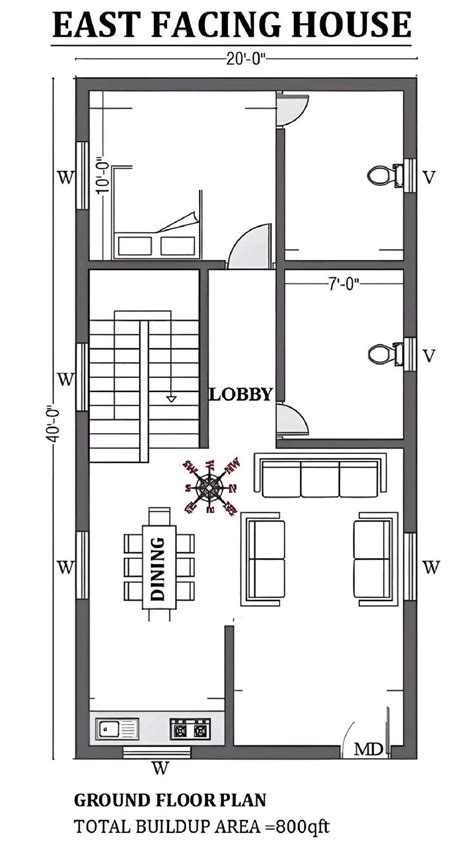 house plan | House plans, Small house plan, Tiny house plan