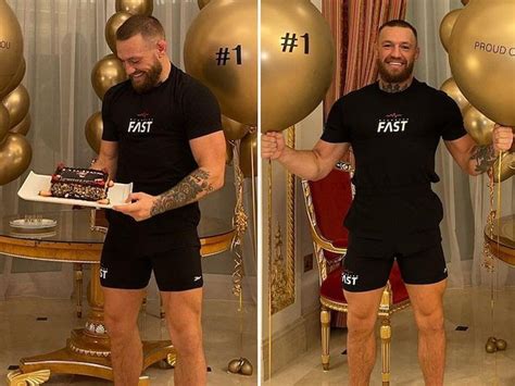 Conor McGregor Celebrates Forbes Ranking with Cake & Balloon Party