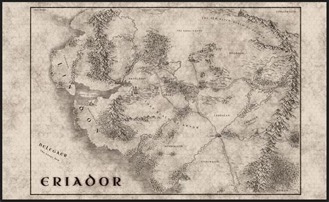 Eriador map for OneRing - two versions : r/oneringrpg