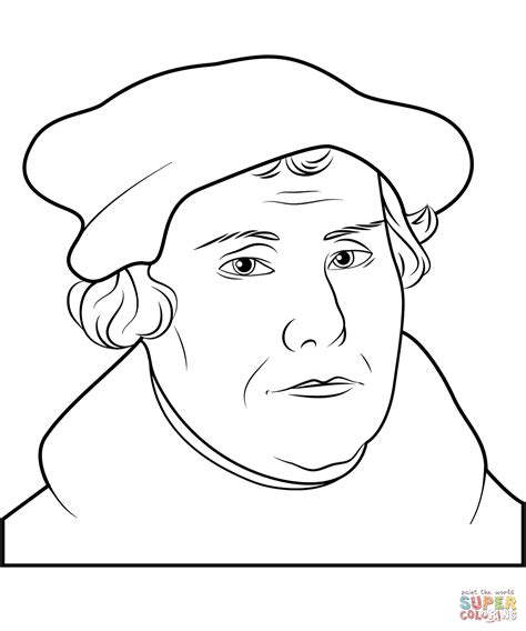 Martin Luther Coloring Pages Reformation at GetColorings.com | Free ...