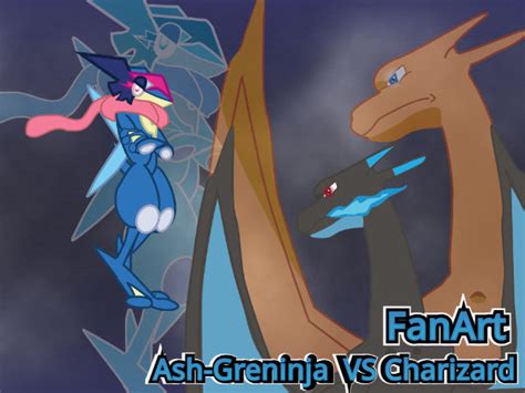 Ash-Greninja VS Charizard Fan Art by Gobofan506089 on DeviantArt