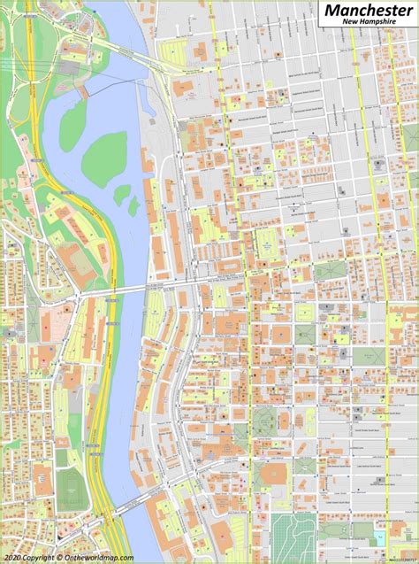 Street Map Of Manchester Nh - Printable Maps Online