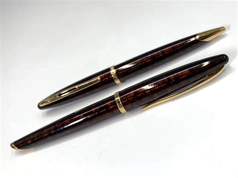 Lot 1127 - A Waterman Carene amber fountain pen with