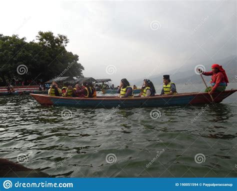 Boating In Fewa Lake, Pokhara Royalty-Free Stock Photography | CartoonDealer.com #83292971