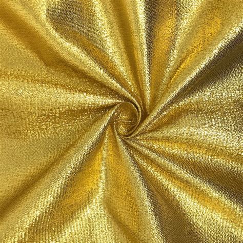 Gold Metallic Foil Brocade Fabric 56 Wide 100% Polyester | Etsy