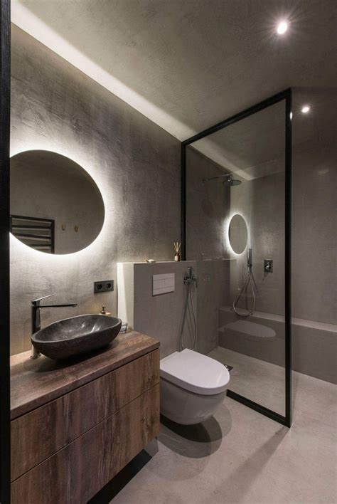 Pin on Bagni senza finestra | Modern bathroom design, Industrial bathroom design, Bathroom ...