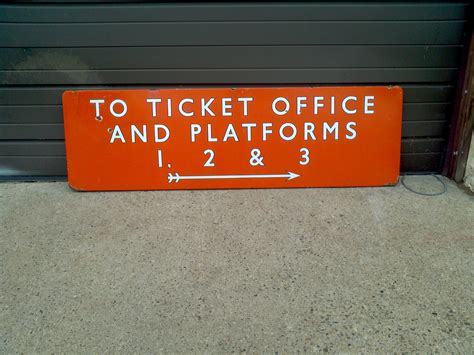 Antique Porcelain Train Platform Sign « Obnoxious Antiques