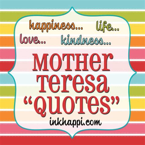 Mother Teresa On Kindness Quotes. QuotesGram