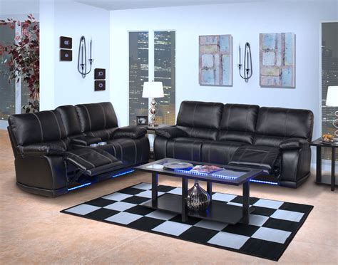 Electra Mesa Black Dual Reclining Living Room Set from New Classics (20 ...