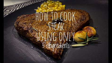 How to cook Steak with only 5 Ingredients on a frying pan || Medium Rare || YESS Recipe 2020 ...