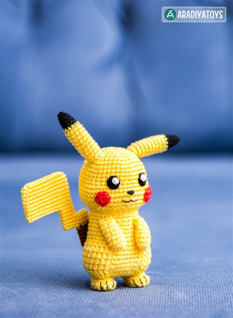 Crochet Pattern of Pikachu from Pokemon Amigurumi | Etsy