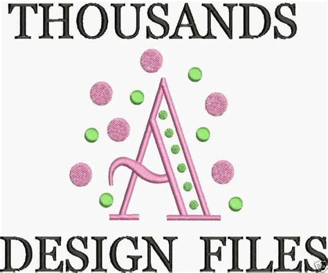 Machine Embroidery Designs FREE Font Brother Formats CD PES HUS JEF | Embroidery Machine ...