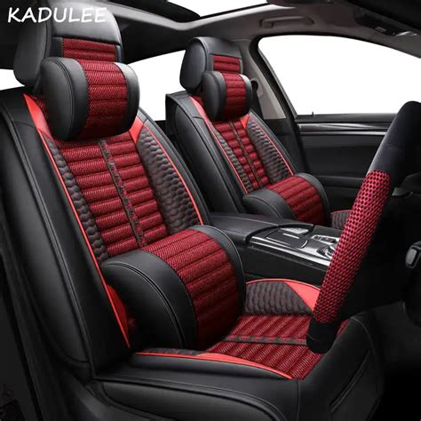 KADULEE car seat cover for kia soul sportage 2018 3 4 cerato k3 ceed accessories covers for car ...