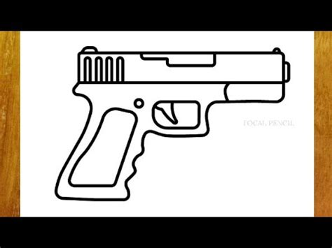 HOW TO DRAW A GUN (99 BULLET PISTOL) - YouTube