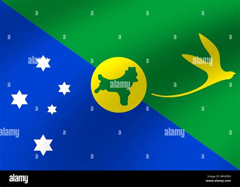 Christmas Island flag Stock Photo - Alamy