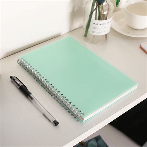 2021 Cute PP Hardcover Notebook Banded Dot Grid Spiral A5 Notebook ...