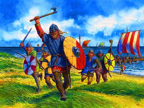 Viking warriors charging ashore | Viking warrior, Viking art, Warrior