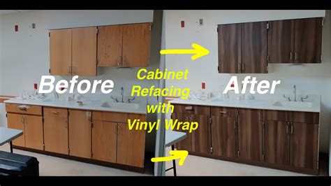 How To Reface Cabinet Doors With Vinyl Wrap You