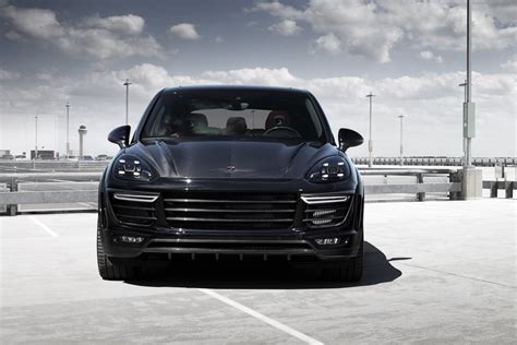 Download Car Black Car SUV Porsche Vehicle Porsche Cayenne 4k Ultra HD Wallpaper