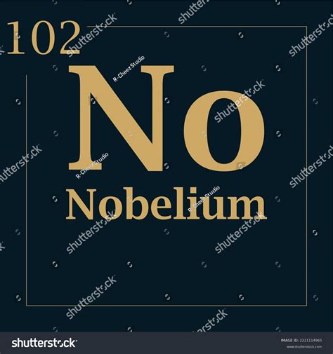 Symbol Element Nobelium Atomic Mass Number Stock Vector (Royalty Free) 2221114965 | Shutterstock