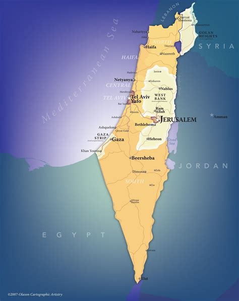 Israel Wall Map | Maps.com.com