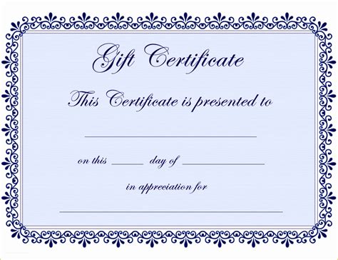 Free Printable Gift Certificates Templates Of 6 Homemade Gift Certificate Templates Doc Pdf ...