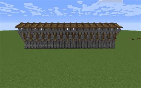 Minecraft Medieval Wall Schematic