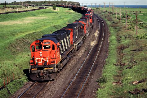 CN, Port Darlington, Ontario, 1980 Westbound Canadian National Railway ...