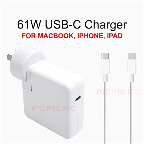 61W Type-C AC Power Adapter Charger for Apple MacBook Pro 13″ A1718 A1706 A1708 – PTComputers